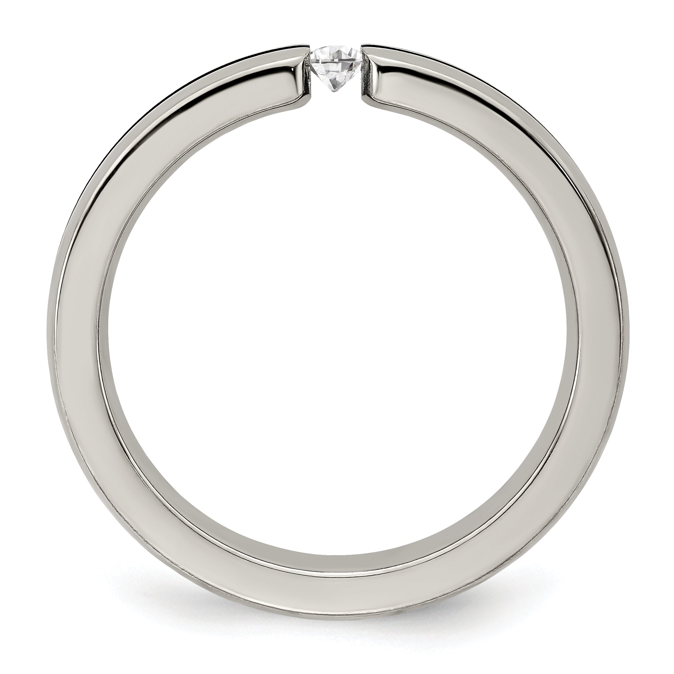 Edward Mirell Titanium White Sapphire Multicolored Anodized 4mm Band Secondary image