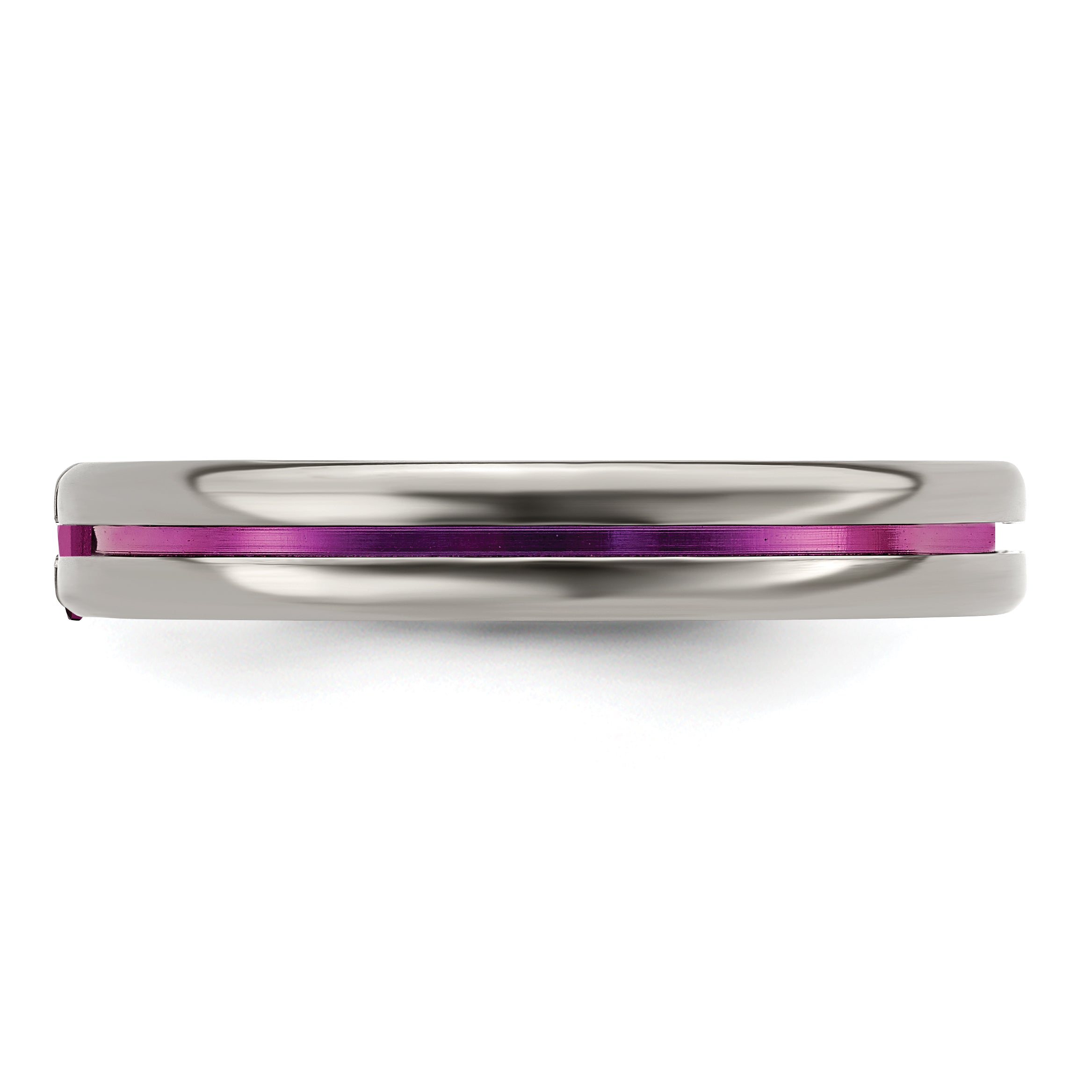 Edward Mirell Titanium Rhodolite Garnet & Anodized 4mm Band Main image