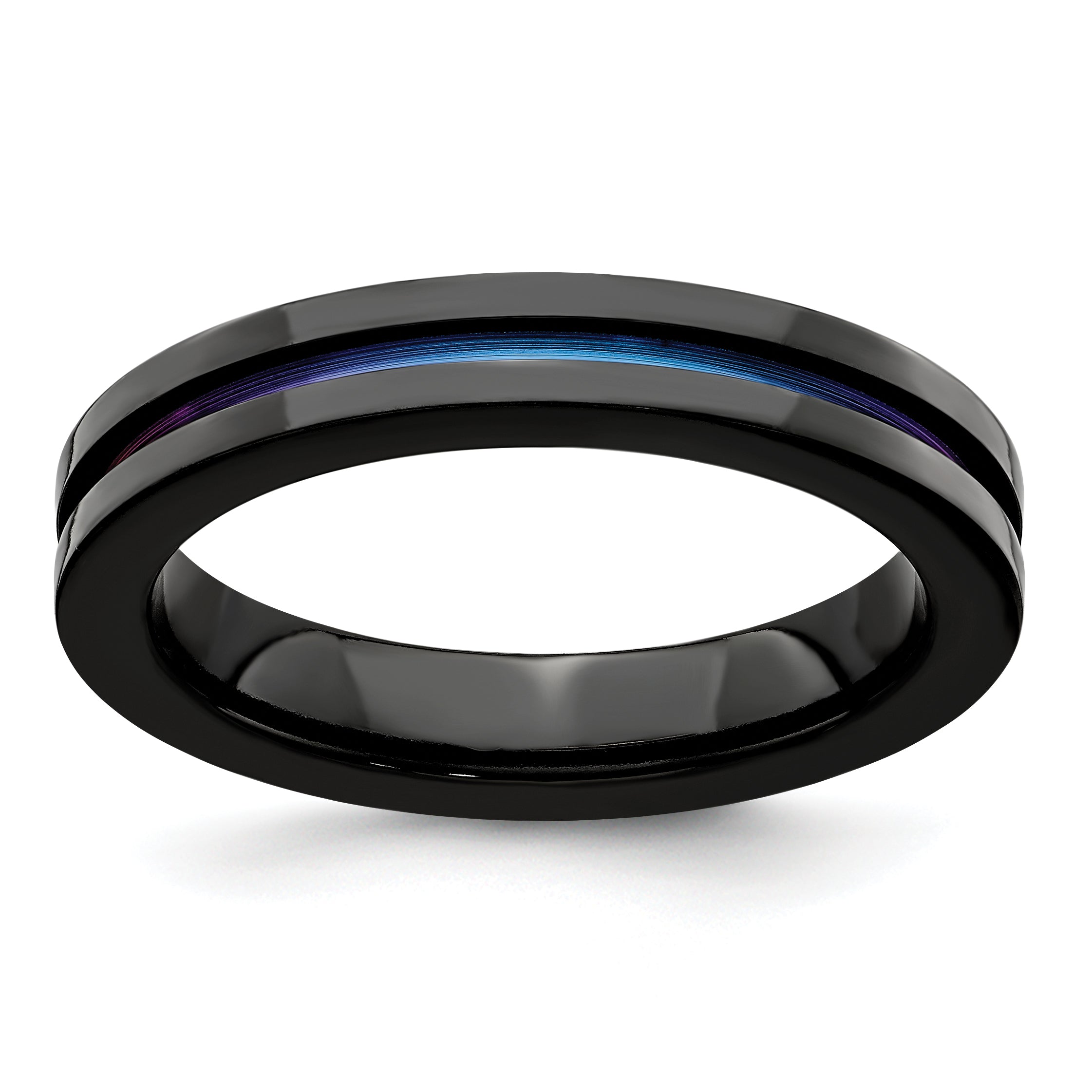 Edward Mirell Black Ti Anodized 4mm Band Main image