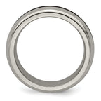Edward Mirell Titanium Rainbow Anodized Center Polished 6mm Band