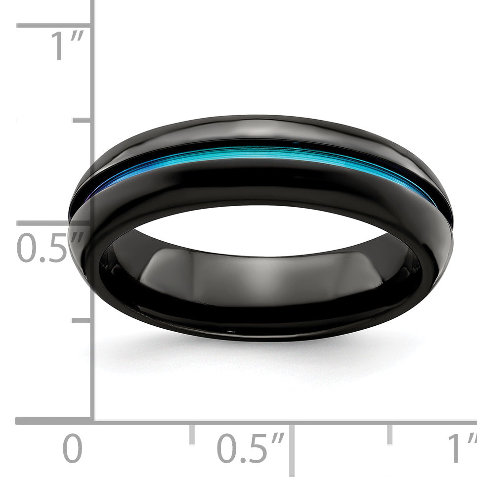 Edward Mirell Black Ti Anodized 6mm Band