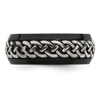 Edward Mirell Black Ti & Titanium Casted 9mm Band