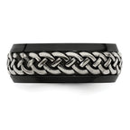 Edward Mirell Black Ti & Titanium Casted 9mm Band