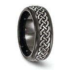 Edward Mirell Black Ti & Titanium Casted 9mm Band