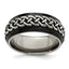 Edward Mirell Black Ti & Titanium Casted 9mm Band