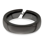 Edward Mirell Black Ti .10ct Diamond 6mm Band