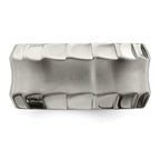 Edward Mirell Titanium Faceted Edge Brushed/Polished 12mm Concave Band