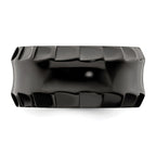 Edward Mirell Black Ti Faceted Edges Polished 12mm Ring