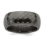 Edward Mirell Black Ti Polished Faceted 9mm Band