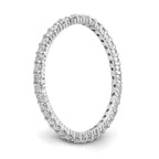 14k White Gold 1/2 carat Lab Grown Diamond VS/SI+ G+ Complete Size 9 Shared Prong Eternity Band