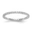 14k White Gold 1/2 carat Lab Grown Diamond VS/SI+ G+ Complete Size 9 Shared Prong Eternity Band