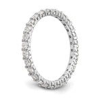 14k White Gold 1 carat Lab Grown Diamond VS/SI+ G+ Complete Size 8.5 Shared Prong Eternity Band
