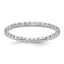True Origin 14K White Gold 1/2 carat Lab Grown Diamond VS+ F+ Size 4.5 Complete Eternity Band