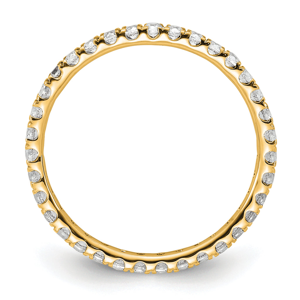 True Origin 14k 1/2 carat Lab Grown Diamond VS+ F+ Complete Size 6 Eternity Band