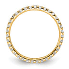 True Origin 14k 1/2 carat Lab Grown Diamond VS+ F+ Complete Size 6 Eternity Band