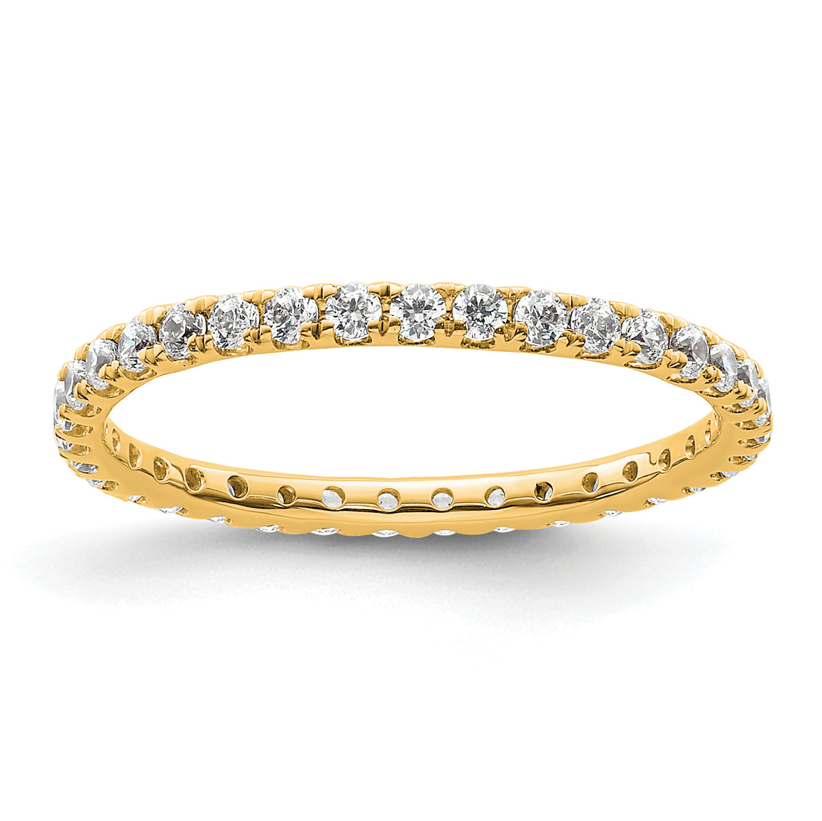 True Origin 14k 1/2 carat Lab Grown Diamond VS+ F+ Complete Size 6 Eternity Band