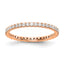 14K Rose Gold Lab Grown Diamond VS/SI FGH Eternity Band - Sophia Jewelers