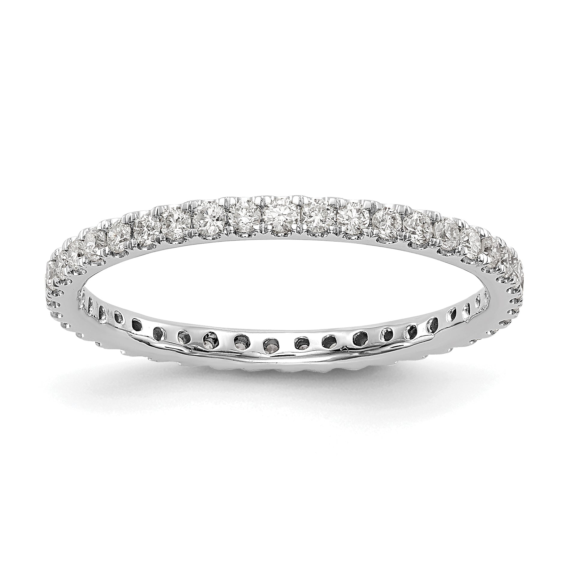 14K White Gold Lab Grown Diamond VS/SI FGH Eternity Band - Sophia Jewelers Main image
