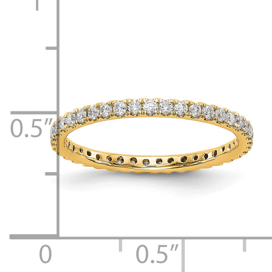 14K 1/2 ct Lab-Grown Diamond Eternity Band