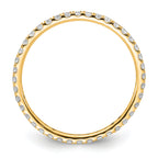 True Origin 14k 1/2 carat Lab Grown Diamond VS+ F+ Complete Size 8 Eternity Band