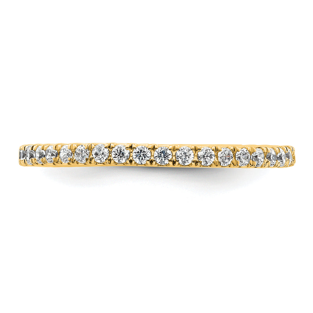 True Origin 14k 1/2 carat Lab Grown Diamond VS+ F+ Complete Size 8 Eternity Band