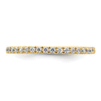 True Origin 14k 1/2 carat Lab Grown Diamond VS+ F+ Complete Size 8 Eternity Band