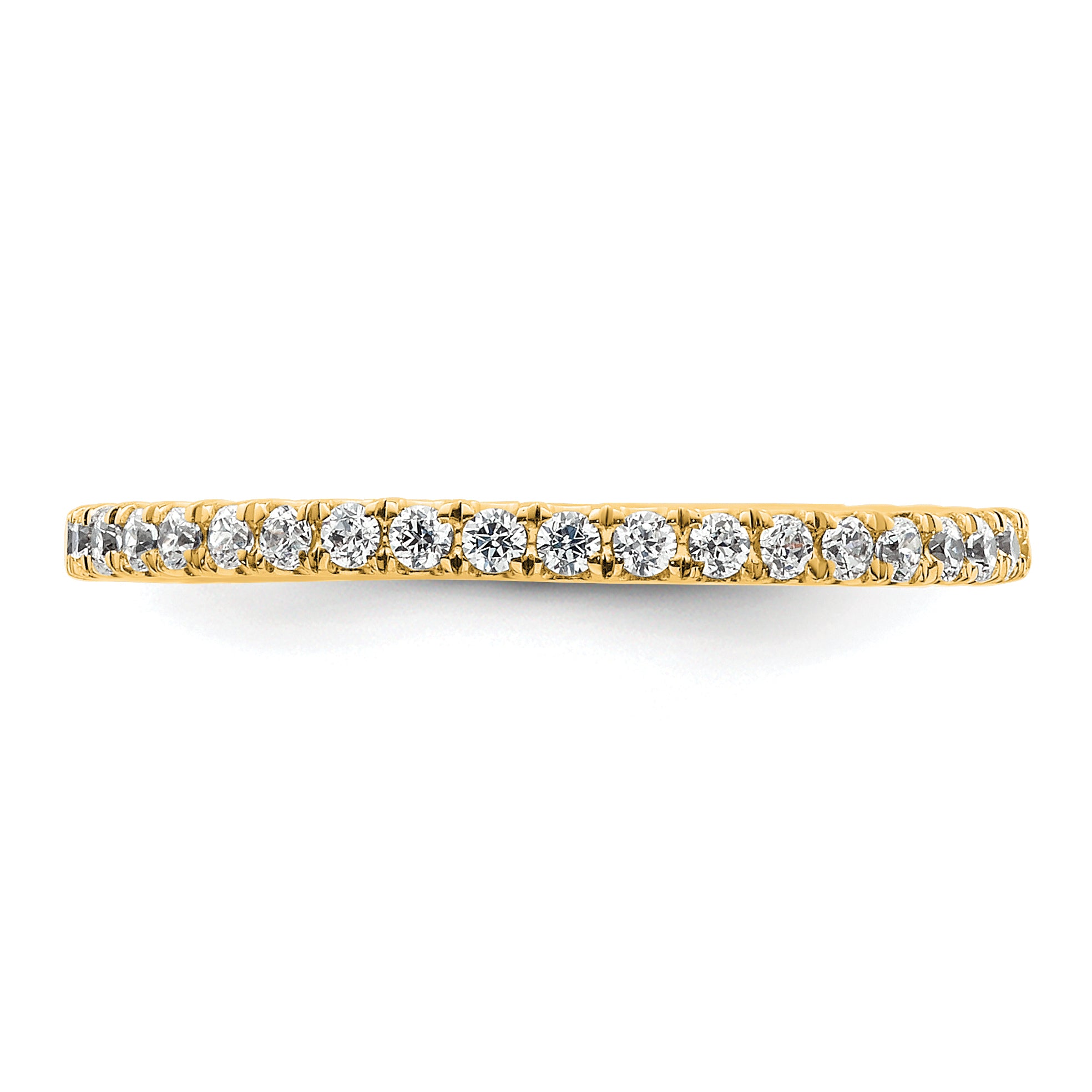 True Origin 14k 1/2 carat Lab Grown Diamond VS+ F+ Complete Size 8 Eternity Band