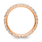 14K Rose Gold Lab Grown Diamond VS/SI FGH Eternity Band - Sophia Jewelers