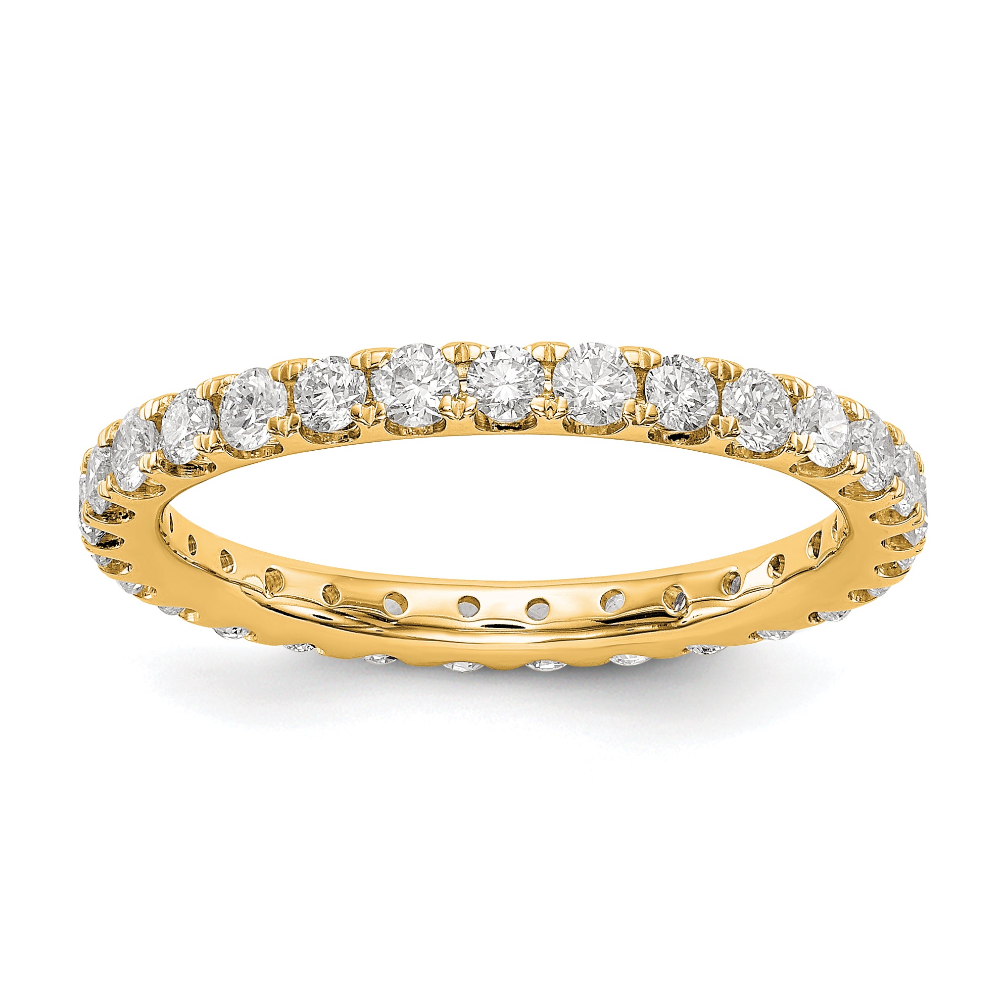 14k 1 ct Lab Grown Diamond VS+ F+ Eternity Band Main image
