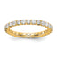 14k 1 ct Lab Grown Diamond VS+ F+ Eternity Band