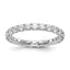 14K White Gold Lab Grown Diamond VS/SI FGH Eternity Band - Sophia Jewelers