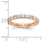 14K Rose Gold Lab Grown Diamond VS/SI FGH Eternity Band - Sophia Jewelers