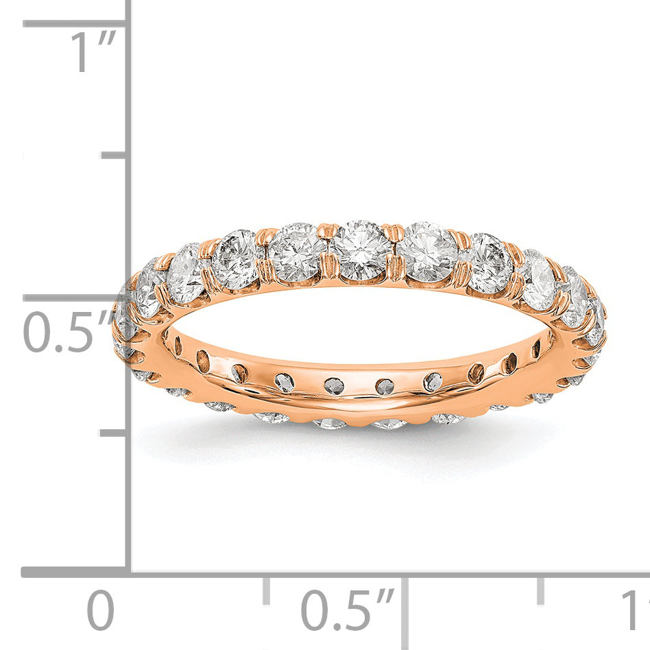 14K 2 ct Lab-Grown Diamond Eternity Band