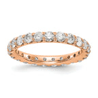 14K 2 ct Lab-Grown Diamond Eternity Band