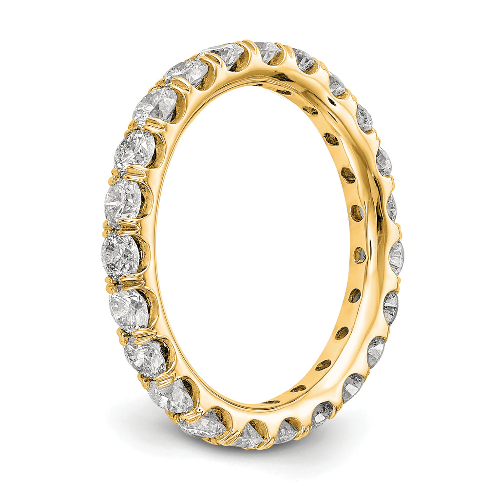 14K 2 ct Lab-Grown Diamond Eternity Band