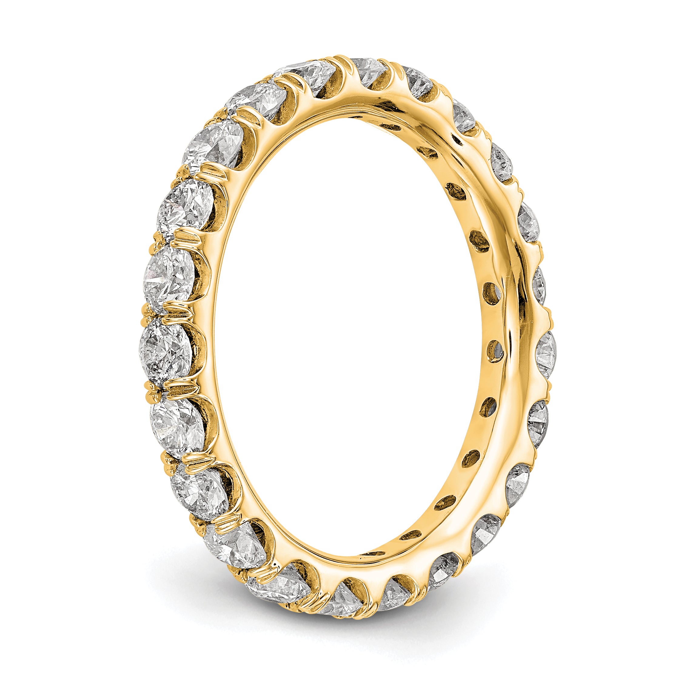 14K 2 ct Lab-Grown Diamond Eternity Band