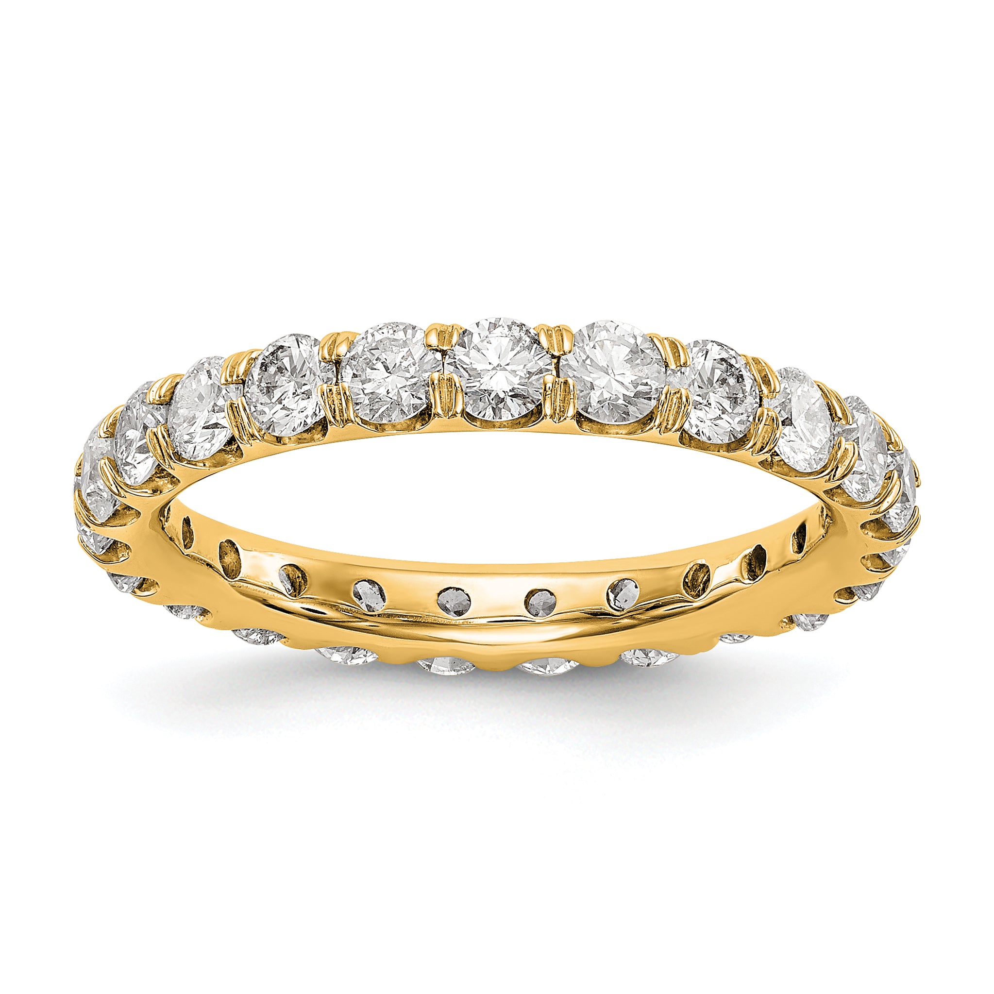 14K 2 ct Lab-Grown Diamond Eternity Band