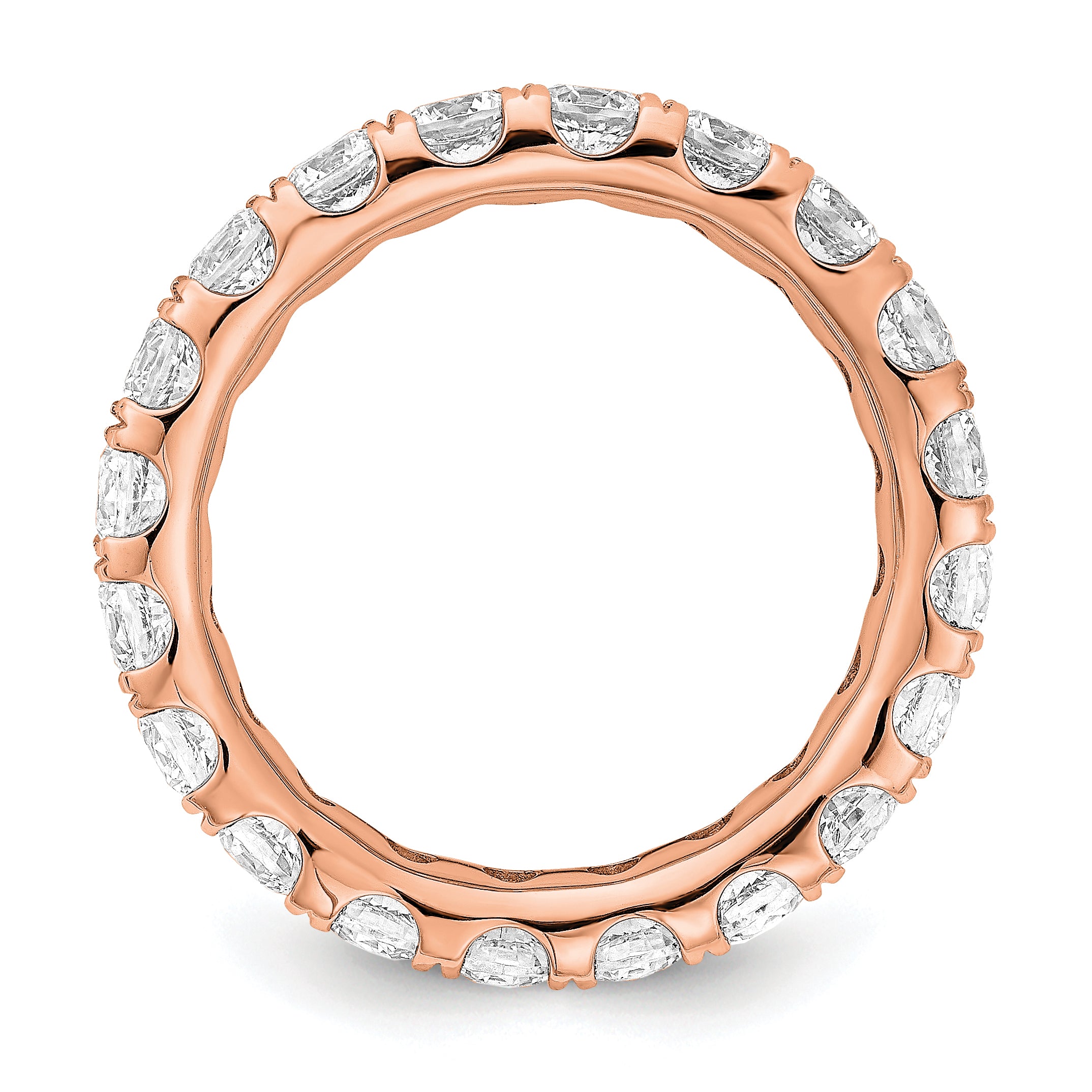 14K 3 ct Lab-Grown Diamond Eternity Band Secondary image