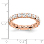 14K 3 ct Lab-Grown Diamond Eternity Band