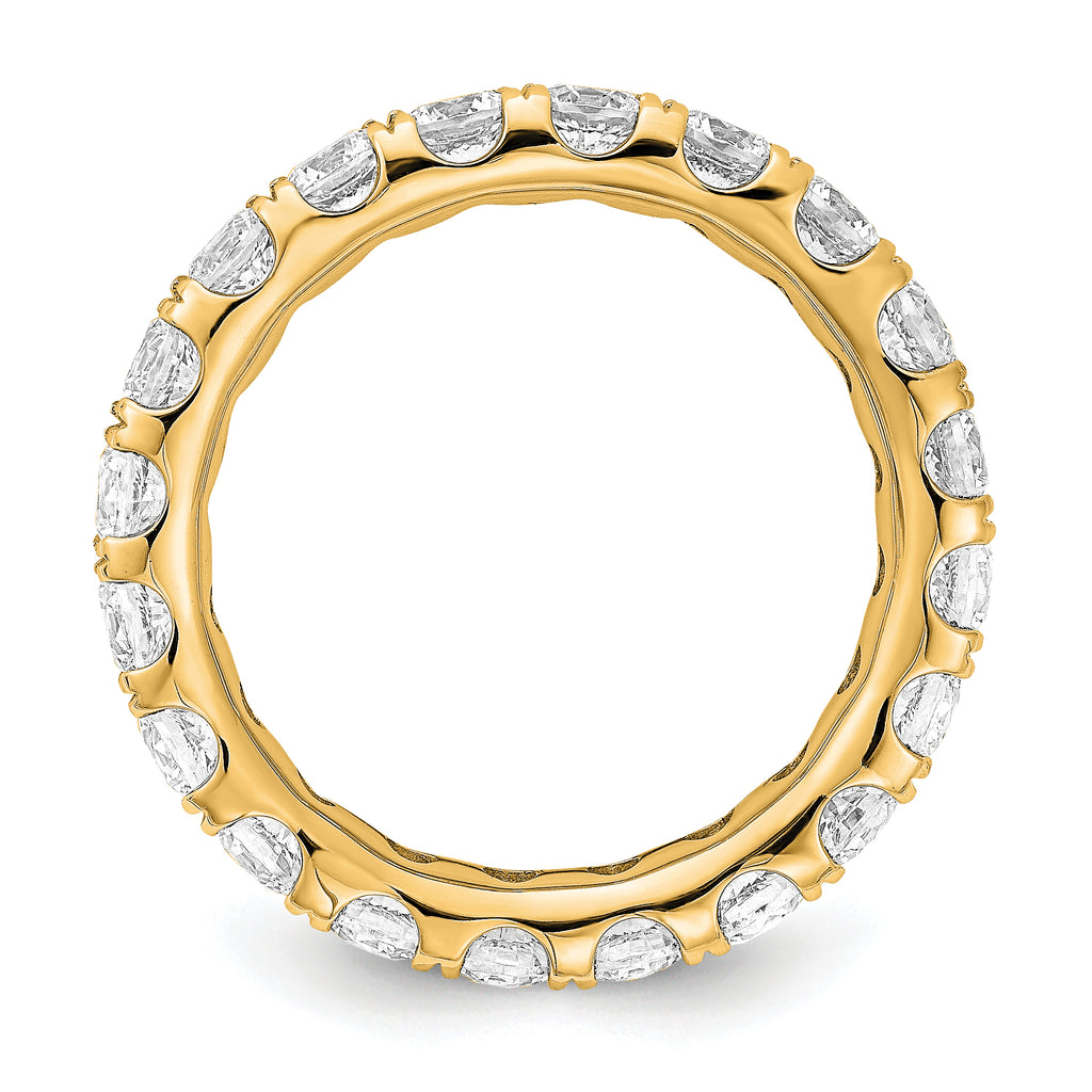 14K 3 ct Lab-Grown Diamond Eternity Band
