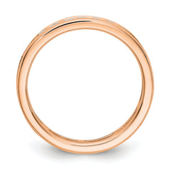14k Rose Gold 1 carat Lab Grown Diamond VS/SI+ G+ Complete Channel Set Size 9 Eternity Band
