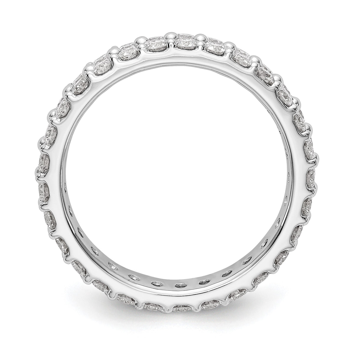 Lab-Grown Diamond Eternity Band in 14K White Gold, 4.6mm (2 ct. tw.), Size 7.5 - Sophia Jewelers