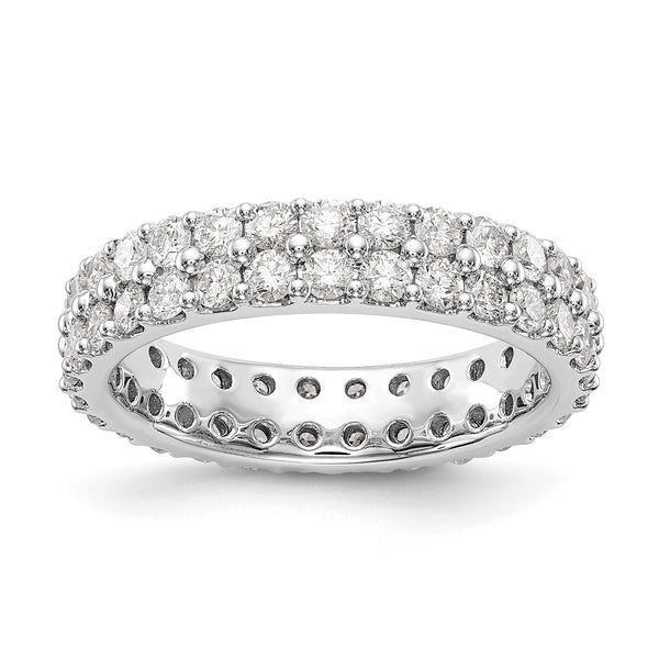 Lab-Grown Diamond Eternity Band in 14K White Gold, 4.6mm (2 ct. tw.), Size 7.5 - Sophia Jewelers