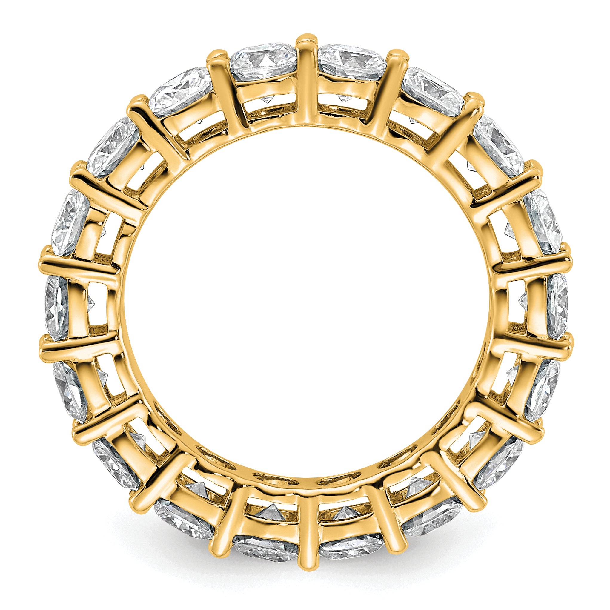 14K 3-5/8 ct Lab-Grown Diamond Eternity Band