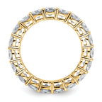 14k 3 5/8 carat Lab Grown Diamond VS/SI+ G+ Cushion Complete Size 7.5 Eternity Band