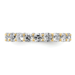 14k 3 5/8 carat Lab Grown Diamond VS/SI+ G+ Cushion Complete Size 9 Eternity Band
