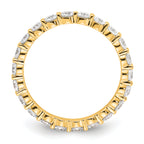 14k 1 1/2 carat Lab Grown Diamond VS+ F+ Round Complete Channel Set Size 9 Eternity Band