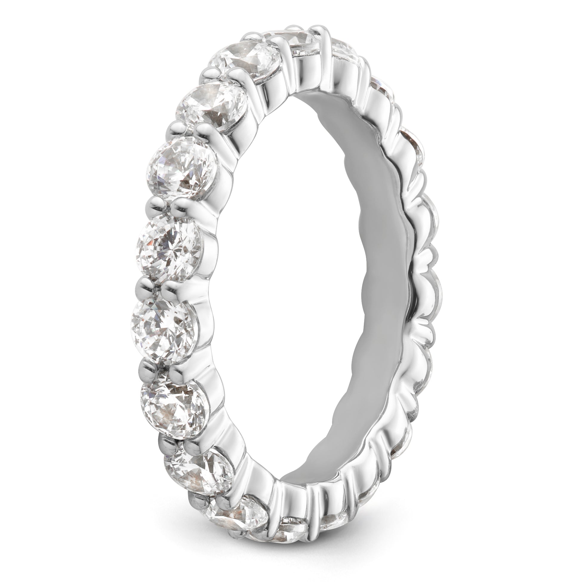 14K 2 ct Lab-Grown Diamond Eternity Band