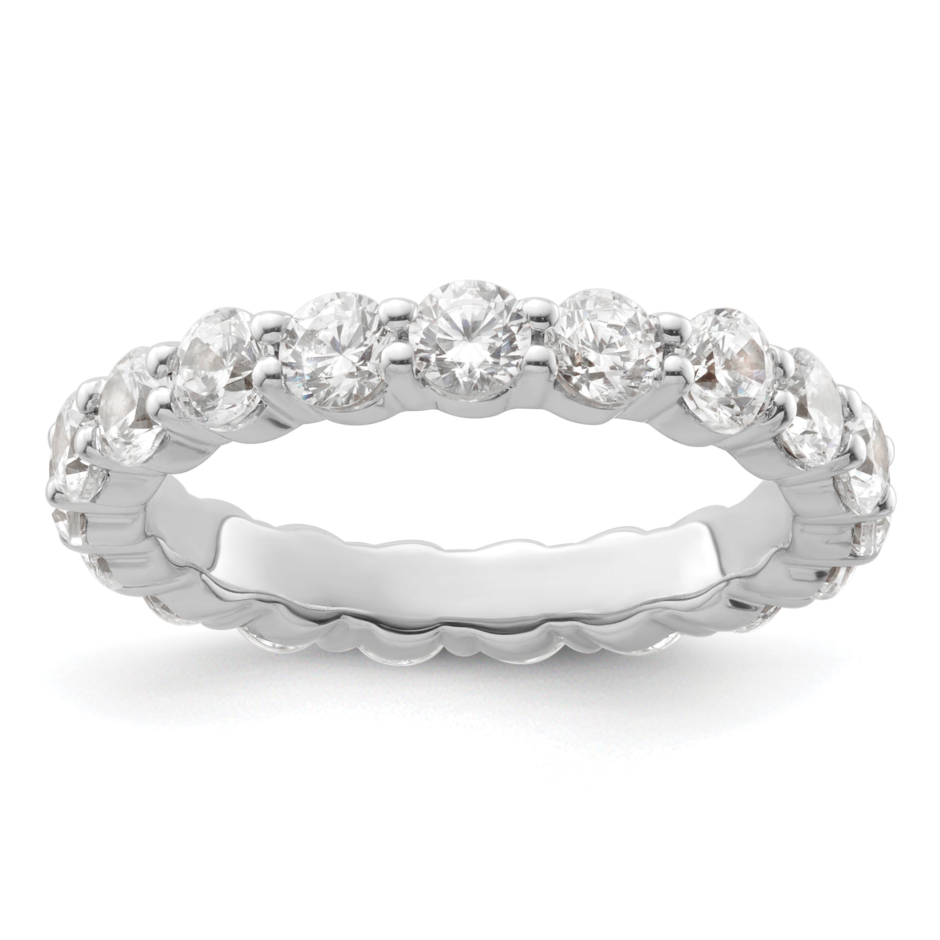 14K 2 ct Lab-Grown Diamond Eternity Band