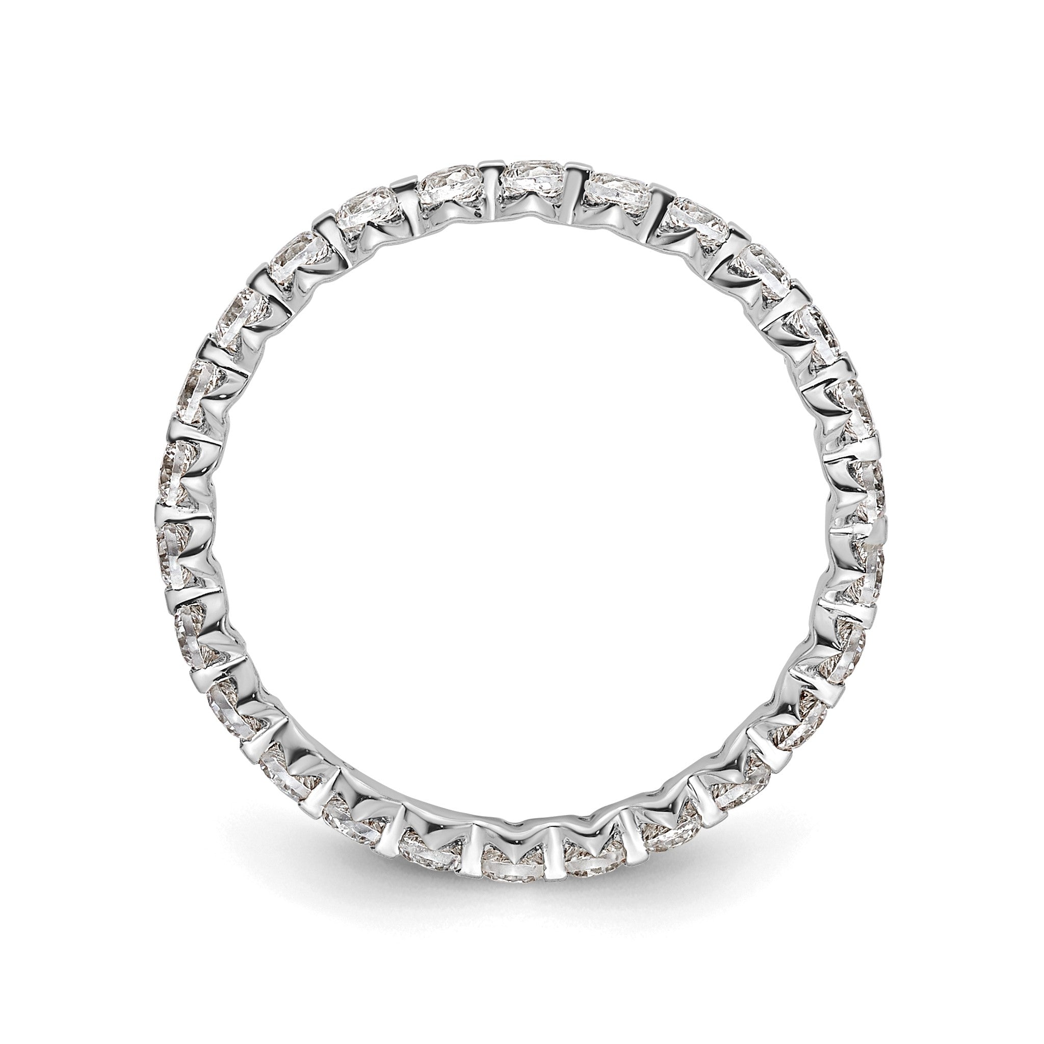 Lab-Grown Diamond Eternity Band in 14K White Gold, 2.2mm (7/8 ct. tw.), Size 7 Secondary image